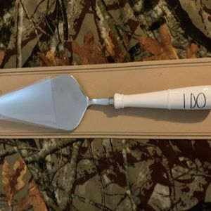 Rae dunn I do cake cutter server for wedding